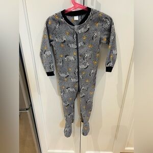 Pl baby 2t Gray Zebra Print Kids One Piece